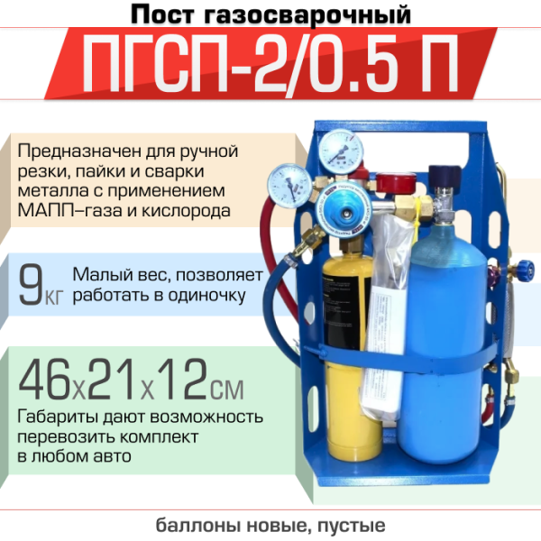 Пост газосварочный ПГСП 2/0.5 П