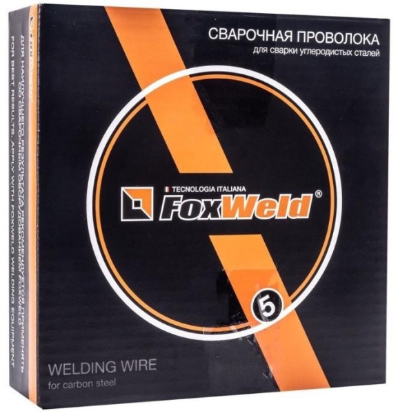 Проволока сварочная омедненная FoxWeld СВ08Г2С Ø 1.0 мм, 5 кг